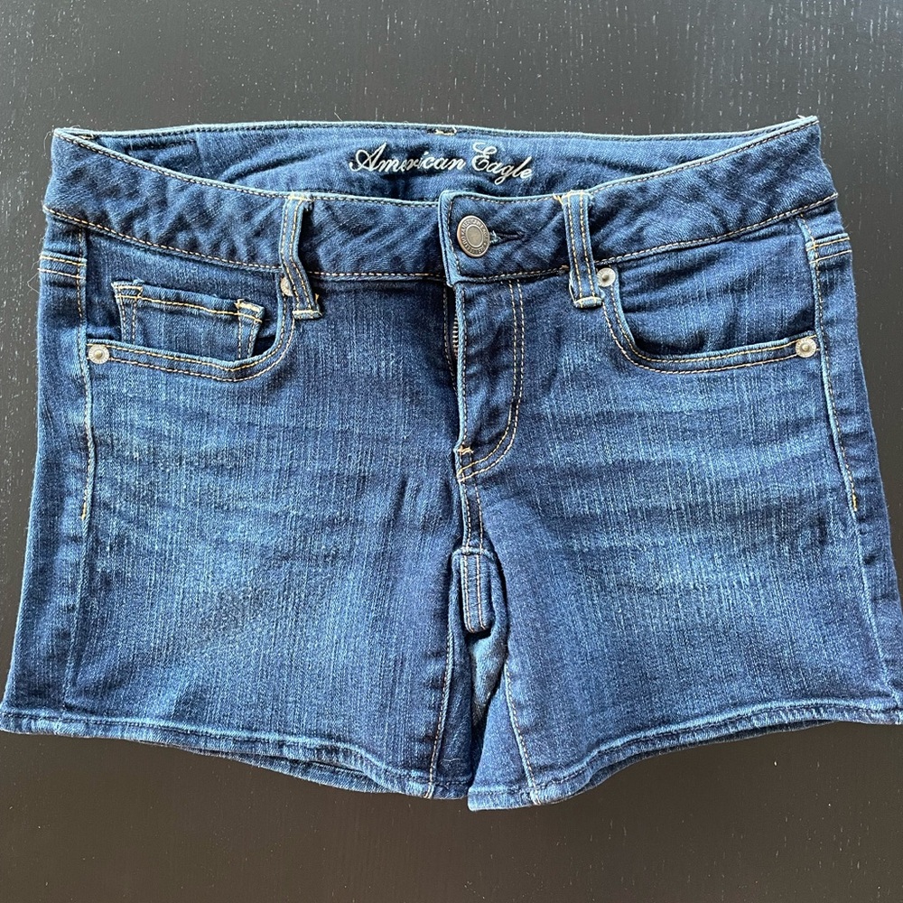 American Eagle Outfitters Dark Blue Jean Shorts